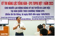 Lãnh đạo Bộ LĐ-TB XH kiểm tra điểm thi tiếng Hàn tại Đà Nẵng